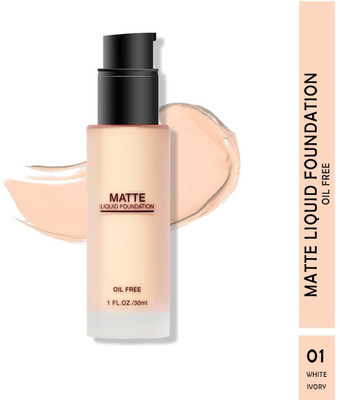 GFSU - GO FOR SOMETHING UNIQUE Matte Liquid Foundation Oil-Free foundation Foundation(WHITE IVORY, 30 ml)