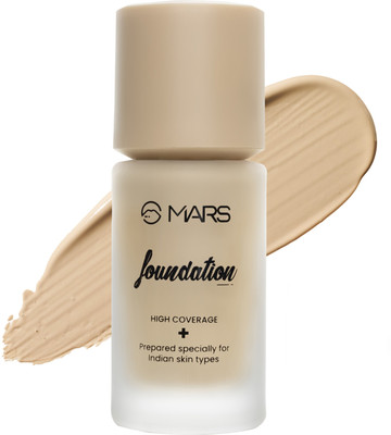 MARS SPF50 PA++++ High Coverage Liquid | Blemish Free & Blendable Makeup Foundation(Shade-03, 40 ml)