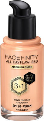 MAX FACTOR Facefinity All Day Flawless 3-in-1 Foundation - N77 Soft Honey Foundation(Soft Honey, 30 ml)