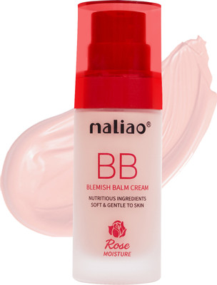 maliao BB Blemish Balm Rose Moisture Foundation - Radiant Complexion Foundation(Soft Ivory, 30 ml)