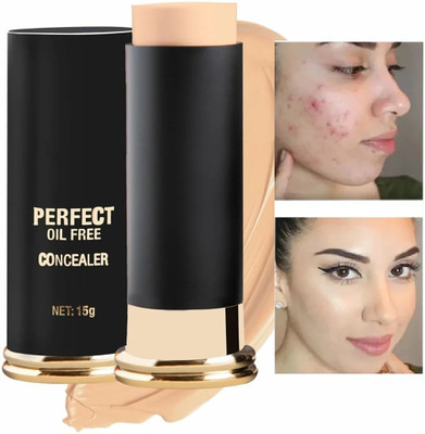 GABBU Perfect Oil-Free Stick Concealer Foundation(BEIGE, 15 g)