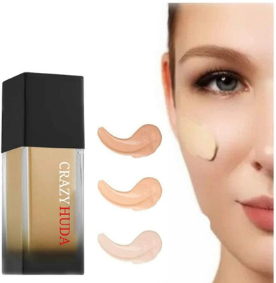 CRAZYHUDA Full Coverage Foundation 35 Ml Foundation(Beige, 35 ml)