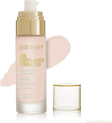 SWISS BEAUTY High Performance Foundation Waterproof Foundation(02 Rose Blush, 55 g)