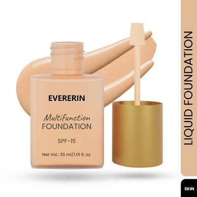 EVERERIN Matte Velvet Skin Full Coverage Foundation-24H Flawless Finish  Foundation(skin, 15 ml)