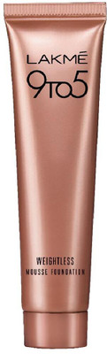 Lakmé 9to5 Powerplay Mousse Foundation Mini Foundation(Rose Ivory, 6 g)