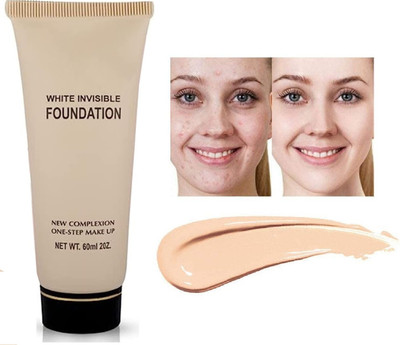 Wonholli High Coverage Waterproof Base  Foundation(Ivory, 60 ml)