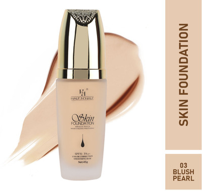 HALF N' HALF SKIN FOUNDATION Miracle Touch Moisturizing Whitening FS-01-03 BLUSH Foundation(03 BLUSH PEARL, 45 g)