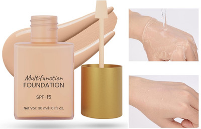 THTC Korean High Coverage Waterproof oil Free Matte  Foundation(natural, 30 ml)
