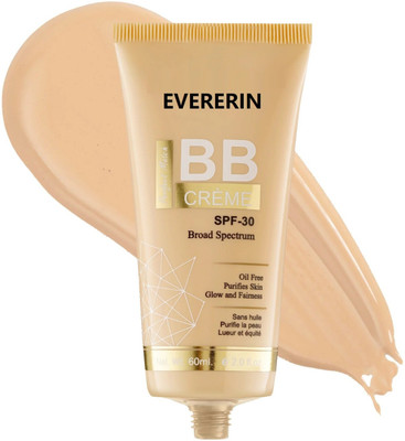 EVERERIN Liquid Foundation for Face Makeup With SPF-30 | Full Coverage | Oil Free Foundation(beige, 60 ml)