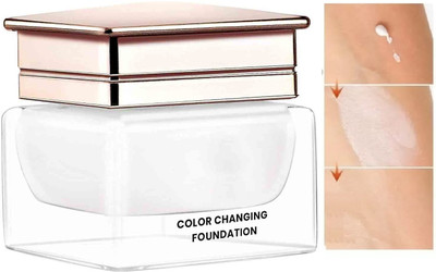 Jiwoo Professional Long Lasting Waterproof Color Changing Foundation with Satin Finish Foundation(WHITE, 30 ml)