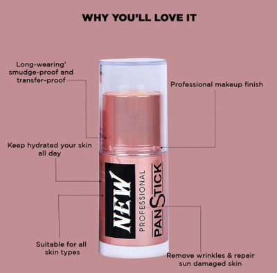 Sheny foundation Stick Full Coverage Waterproof Smudge Proof Pan stick (18 G ) Foundation(BEIGE, 18 g)