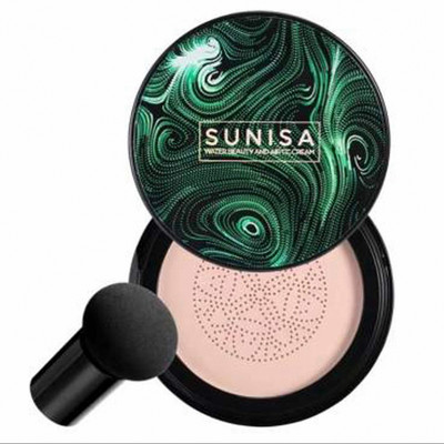 sunisa Mushroom Puff Foundation for Smooth, Even Skin and Oil Control Foundation(Ivory, 20 ml)