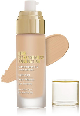 YAWI korena Medium to Buildable Coverage | Lightweight & Waterproof Base Formula Foundation(Beige, 60 ml)