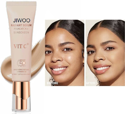 Jiwoo Finish Foundation Lightweight Anti-Ageing Flawless Finish Foundation(BEIGE, 50 ml)