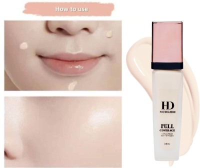 SEUNG Best Quality New HD Liquid Foundation Matte Finish Liquid  Foundation(IVORY, 35 ml)