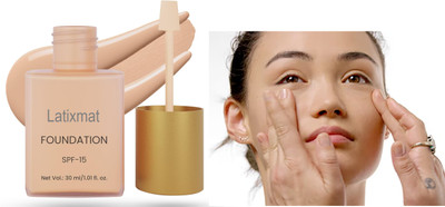 Latixmat Natural Foundation Non-cakey with HIgh Coverage  Foundation(natural, 30 ml)