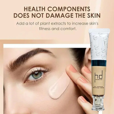 BLUST&FAMME Long-lasting HD foundation pack of 1 Foundation(Ivory, 40 ml)