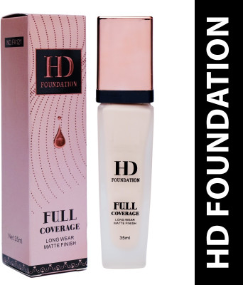 BLUEMERMAID HD Coverage with Matte Finish  Foundation(BEIGE, 35 ml)
