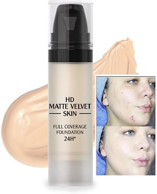 Emijun 24H Full Coverage Matte Foundation1 Foundation(ivory, 15 ml)