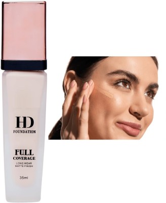 BLUEMERMAID Waterproof Base HD Foundation For All Type Of Skin tone For Girls & Women Foundation(BEIGE, 35 ml)