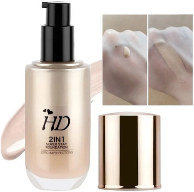 DARVING HD 2 IN 1 SUPER STAY FOUNDATION Foundation(BEIGE, 60 ml)