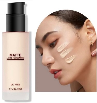 Latixmat Oil Free Matte Liquid  Foundation(White Ivory, 30 ml)