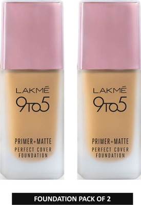 lakme 9to5 Primer + Matte Perfect Cover  Foundation(Warm Crme, 50 ml)