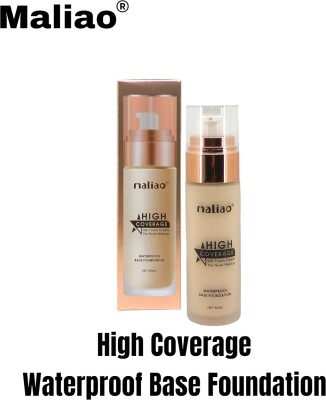 maliao High Coverage Waterproof Base Foundation Silky Touch Foundation(IVORY, 60 ml)