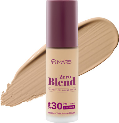 MARS SPF30 PA++++ Zero Blend Weightless Makeup Foundation(09-Amber Maple, 30 ml)