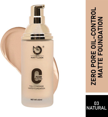 MATTLOOK Oil-Control Full Coverage Matte Foundation(FS-07-03 NATURAL, 45 ml)