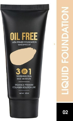DARYUE Long Lasting With Lightweight formula 3 in 1 oil free foundation Foundation(NATURAL BEIGE, 60 ml)