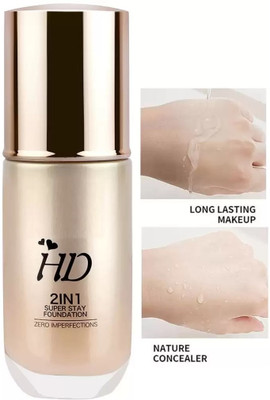 GABBU LONG LASTING SUPER HD FULL COVERAGE FOUNDATION Foundation(BEIGE, 60 ml)