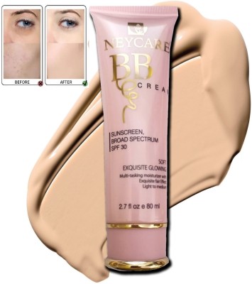 Neycare Ultra HD BB Cream Sunscreen Broad Spectrum With SPF 30 Foundation(Ivory, 80 ml)