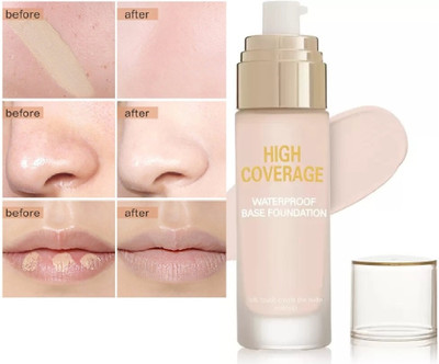FLORERO High Coverage Matte Finish  Foundation(IVORY, 50 ml)