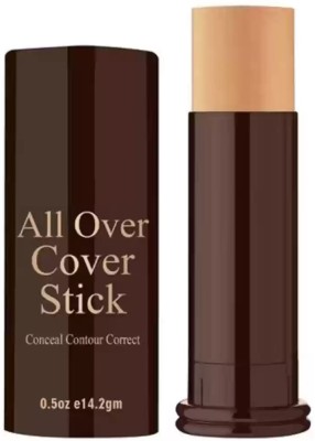 HUZURLU Full Coverage Stick Foundation Concealer natural looks for everyone Foundation(dark beige, 14.2 g)