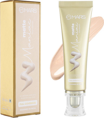 MARS Soft Matte Foundation, (F11-103), With Lilium Hand Cleanser Foundation(Medium, 45 ml)
