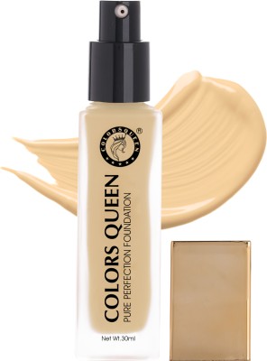 COLORS QUEEN Pure Perfection Oil Free & Long Lasting Liquid Foundation with Jojoba Seed Oil Foundation(Classic Ivory, 30 ml)