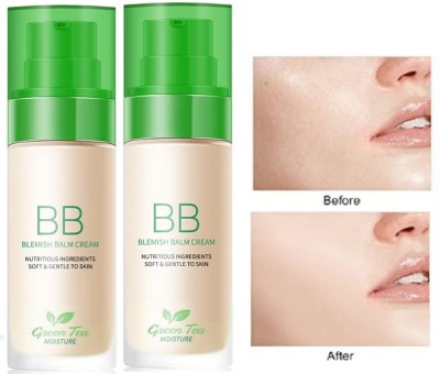 Latixmat Long-lasting moisturizing BB Cream concealer liquid foundation Combo Foundation(Beige, 60 ml)