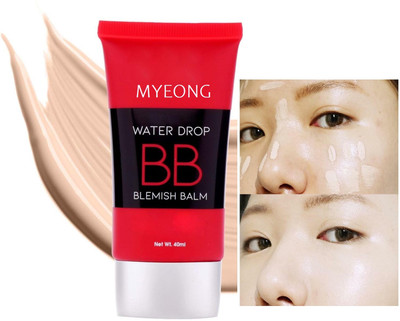 MYEONG BB Graceful Oil Free Foundation Smooth Application and Full Coverage Foundation(White Ivory, 40 g)