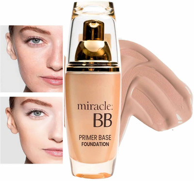 WOONGMI High Coverage Miracle BB Primer Base  Foundation(Cream Beige, 60 ml)