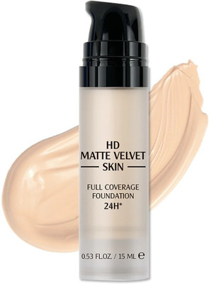 tanvi27 HD Matte Velvet Skin Full Coverage 24H  Foundation(SOFT IVORY, 15 ml)