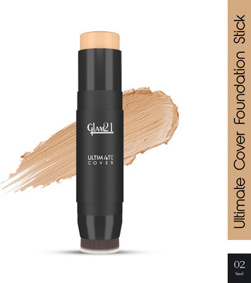 Glam21 Ultimate Cover Foundation Stick Easy to Blend & Gives Matte Finish upto 12 Hours Foundation(02-Sand, 8 g)