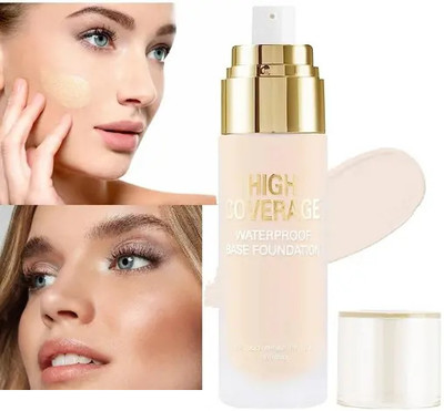Wiffy Lightweight & High Coverage Liquid Foundation for All Skin  Foundation(BEIGE, 60 ml)