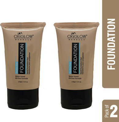 oxy glow herbals Foundation - Water Based Oil Free Formula 120g Foundation(White, 120 g)