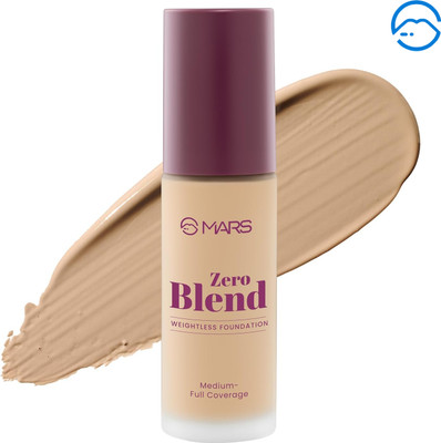 MARS Matte Finish Zero Blend Weightless Foundation | Waterproof & Long-Lasting Foundation(09-AMBER MAPLE, 30 ml)