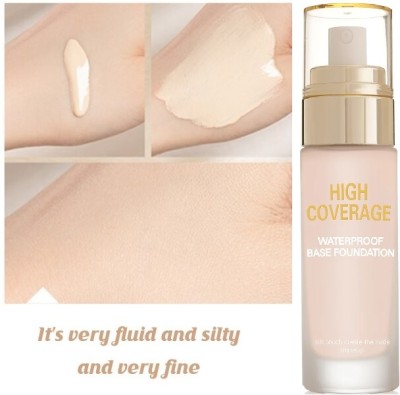 BLUEMERMAID Waterproof Matte Finish Liquid Foundation , Lightweight & High Coverage Foundation(Ivory, 60 ml)