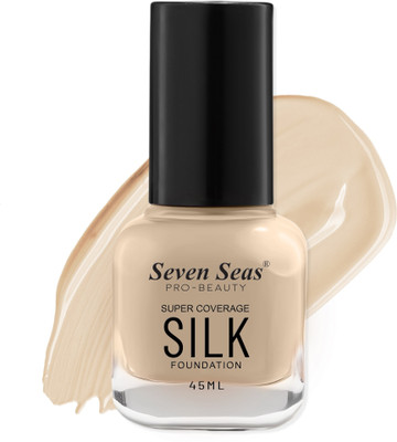 Seven Seas Slik Foundation Super Coverage For Face Makeup Foundation(Skin, 45 ml)