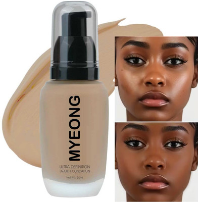 MYEONG Cover Foundation High Coverage & Waterproof Foundation 24-Hour Stay  Foundation(Warm Sand, 30 g)