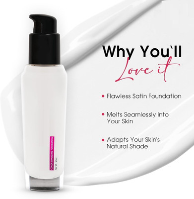 DARVING Long Lasting Waterproof Color Changing Foundation with Satin Finish  Foundation(WHITE, 40 ml)