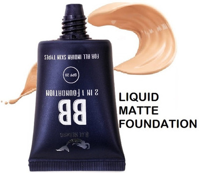 BLUEMERMAID BEST LIQUID FOUNDATION MATTE FINISH WATERPROOF FORMULA Foundation(BLUE, 30 ml)